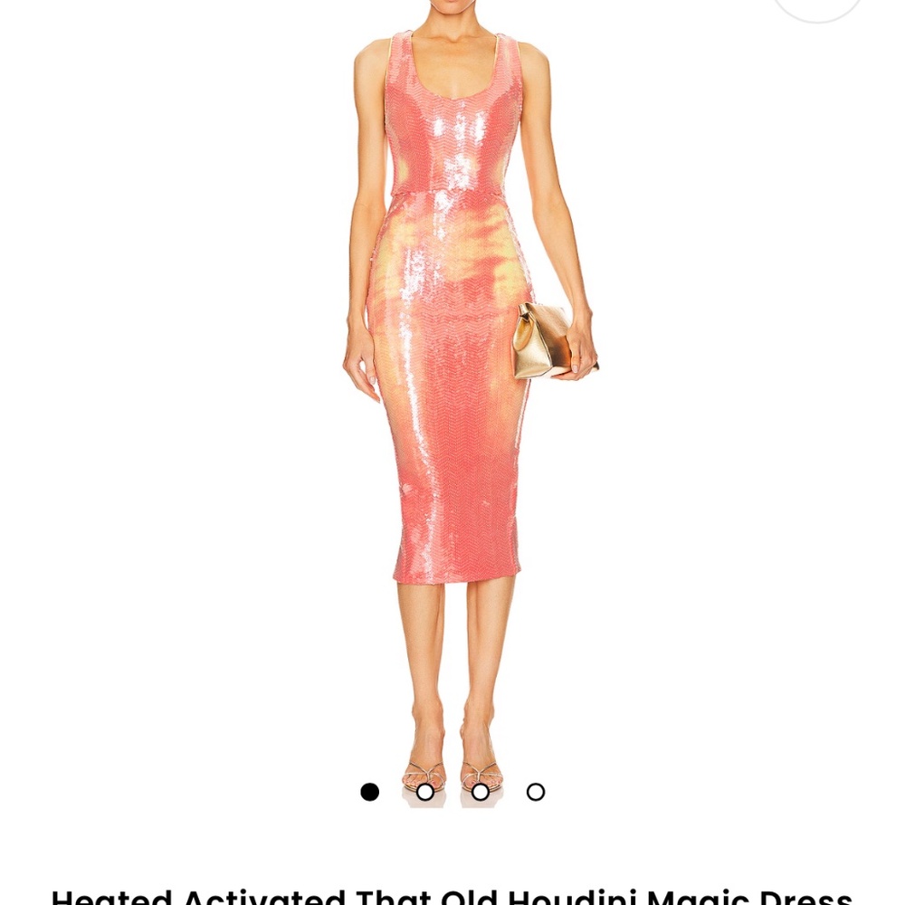 Heated Activated That Old Houdini Magic Dress in Orange & Neon Zhivago